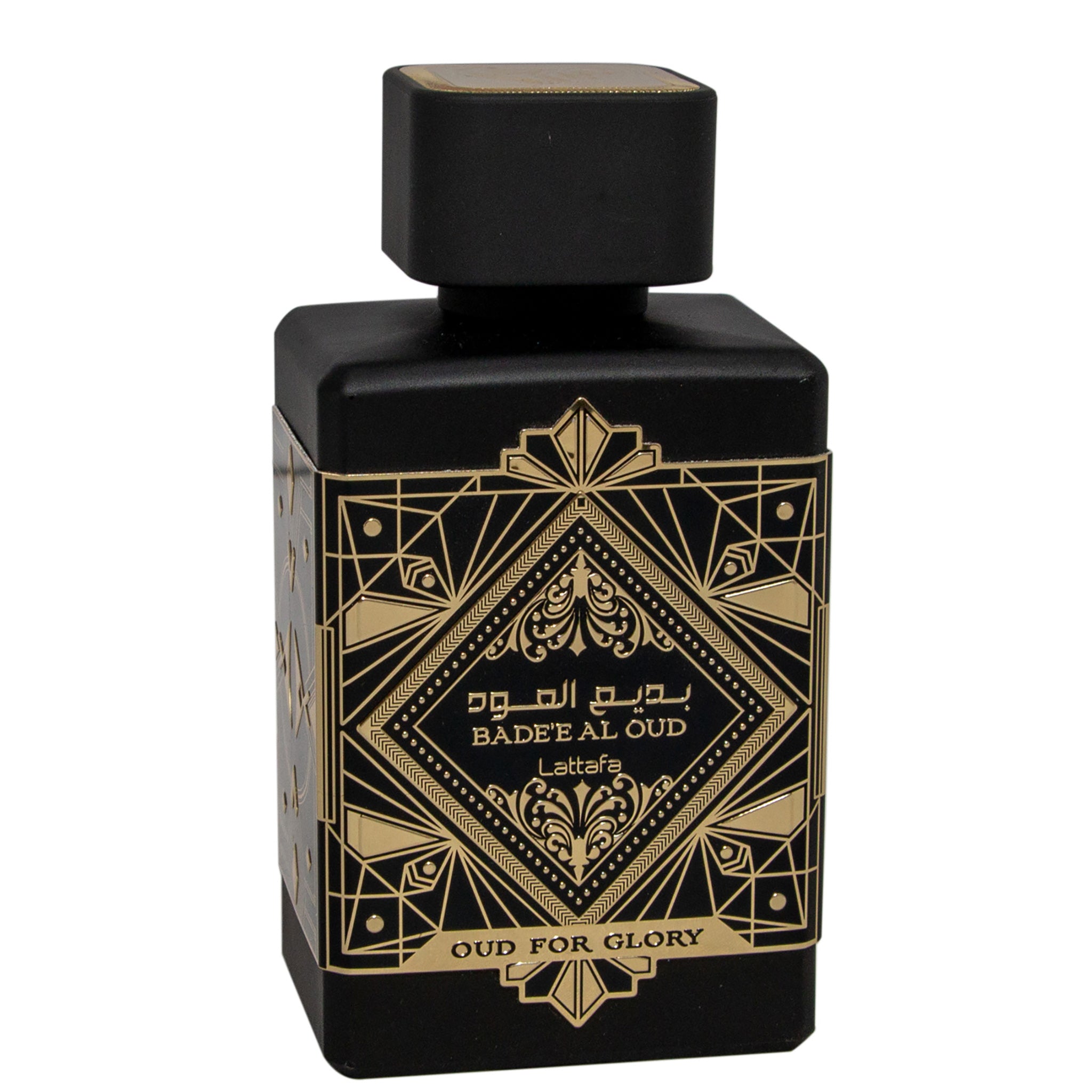 Lattafa Bade'e Al Oud Oud for Glory — Eau de Parfum Unissex 100ml · Perfume amadeirados de luxo