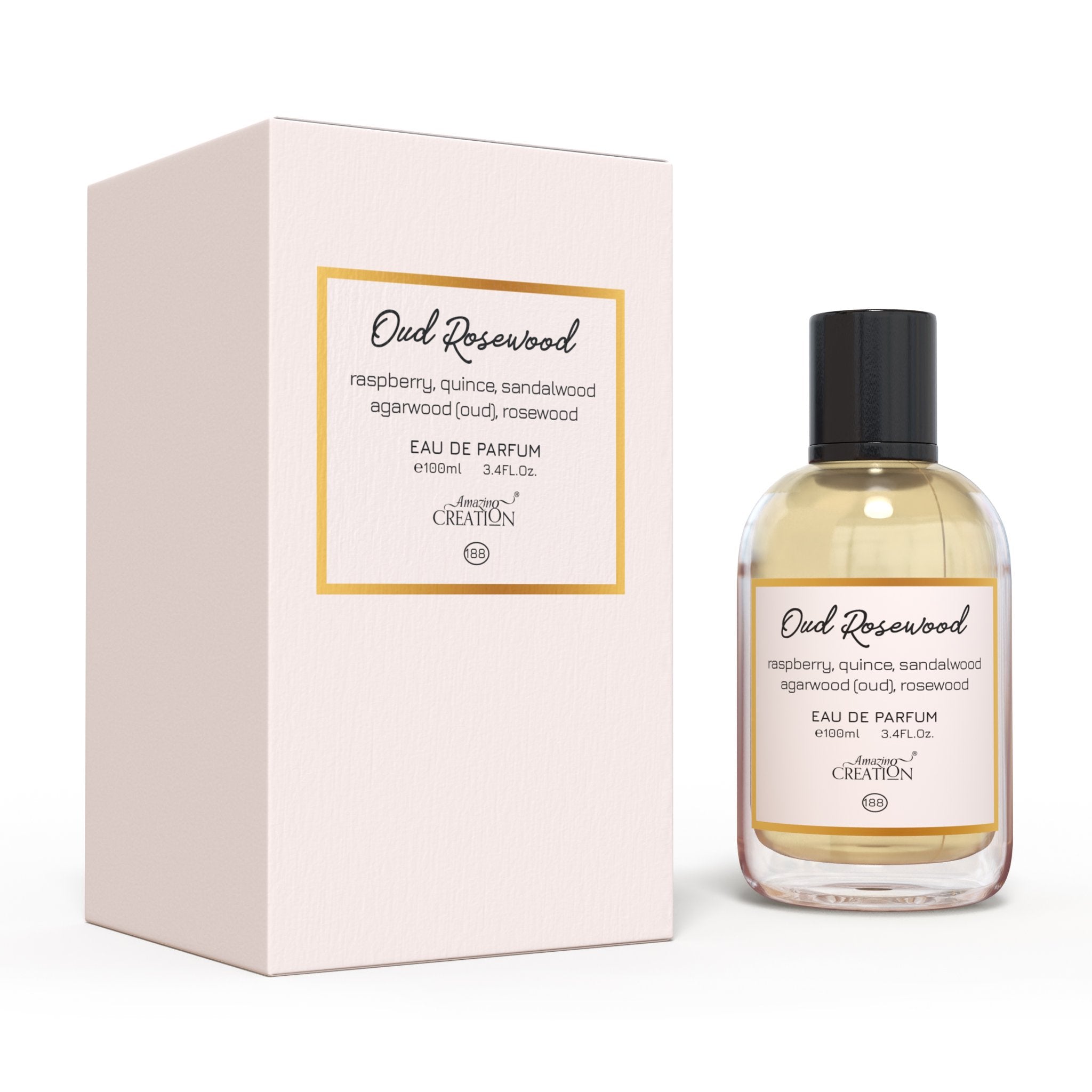 Amazing Creation Oud Rosewood Perfume For Unisex EDP PFB00188 - samawa perfumes 