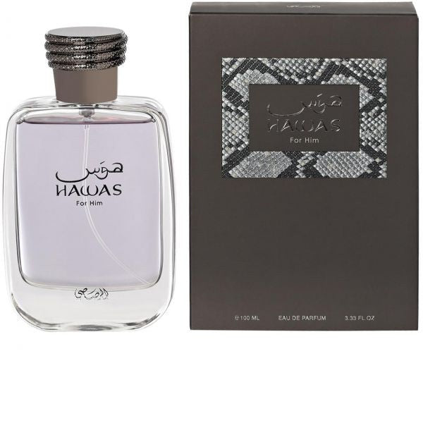 Rasasi Hawas for Men , Eau de Parfum, 100 ML - samawa perfumes 