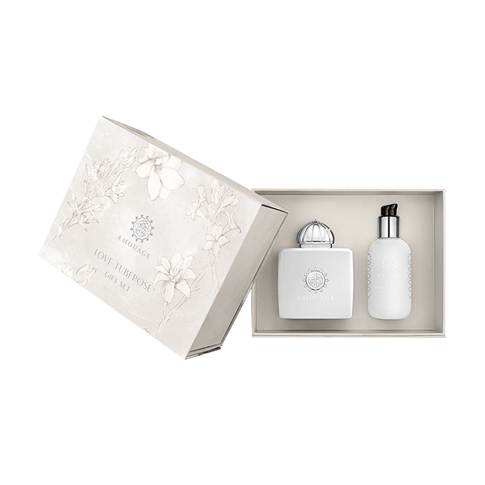 Amouage Love Tuberose For Women  Set EDP 100 ml + Body Lotion 100 ml - samawa perfumes 