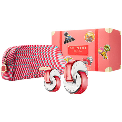 Bvlgari Omnia Coral For Women Set EDT 65 ml EDT 15 ml Beauty Pouch