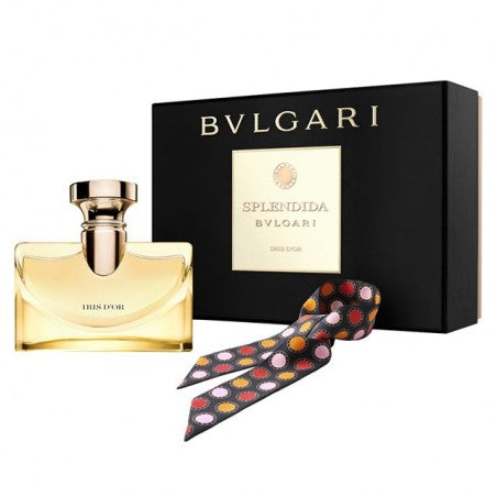 BVLGARI Splendida Iris D'Or EDP 100 ml +Scarf Set For Women - samawa perfumes 
