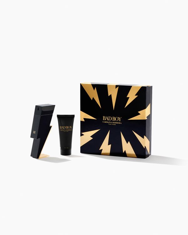 Carolina Herrera Bad Boy 2pc Set EDT100ML+Shower Gel 100ML - samawa perfumes 