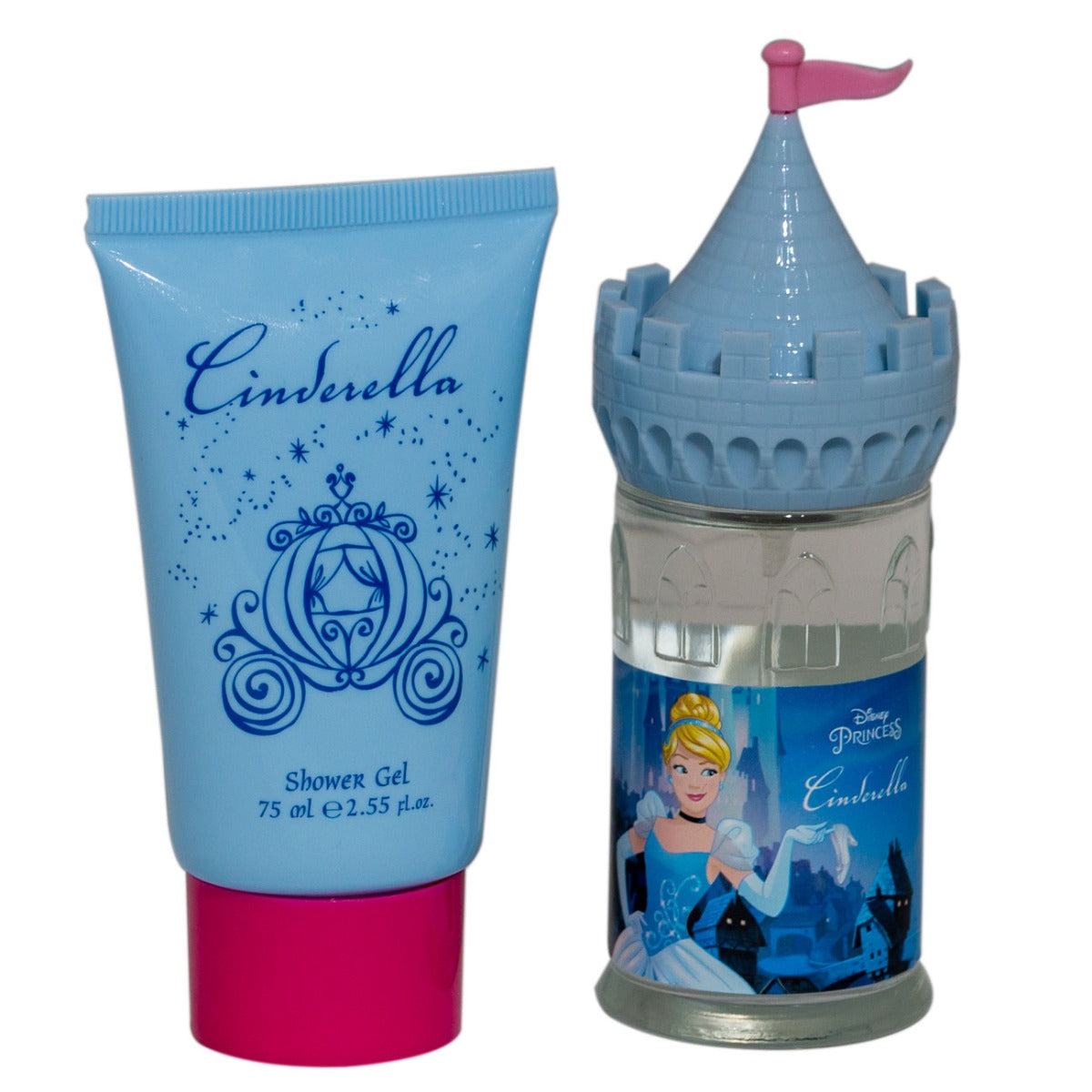 Disney Cinderella Train Wagon Giftset for Kids, 2pcs, Perfume + Shower Gel - samawa perfumes 