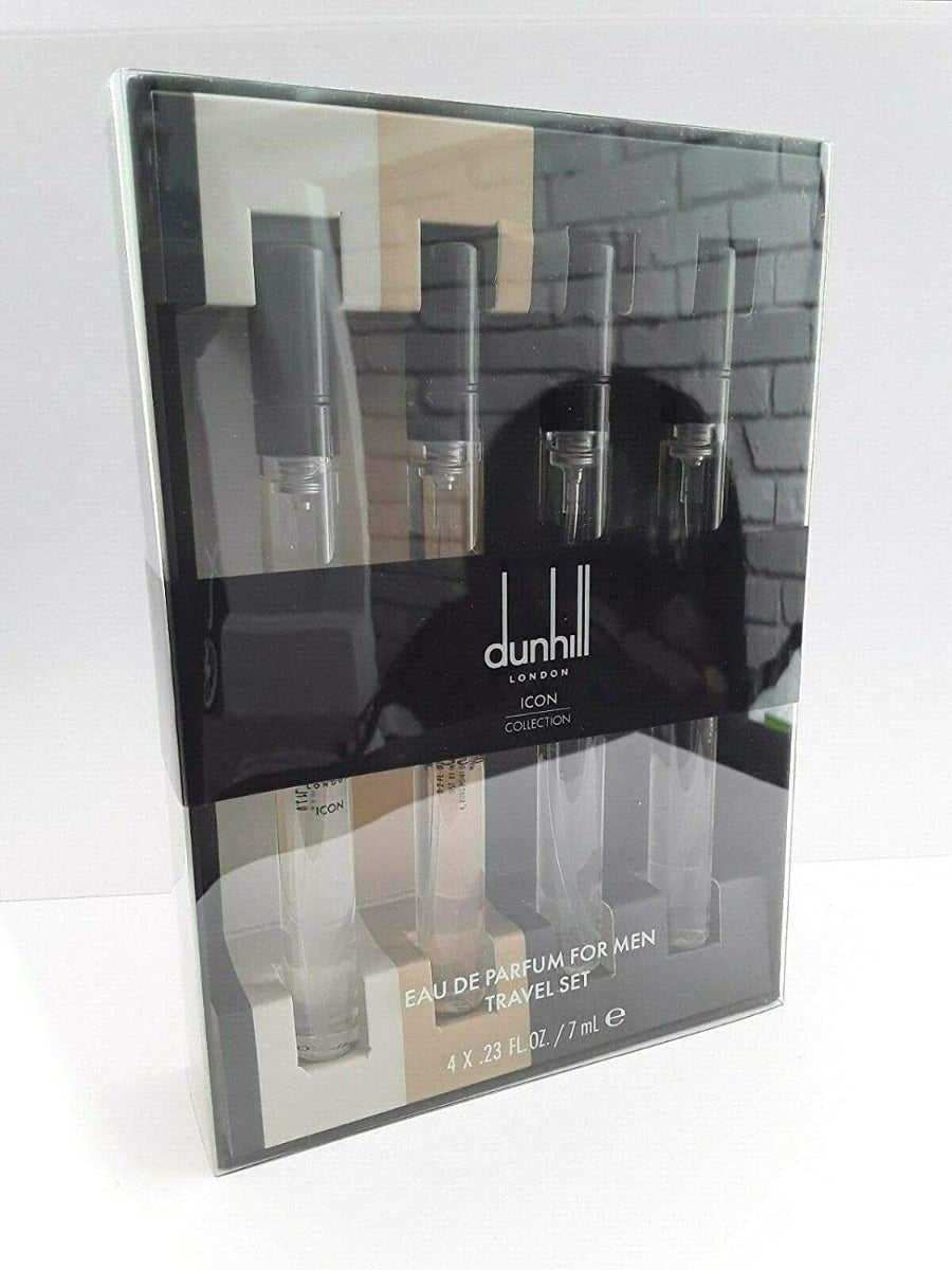 DUNHILL ICON EDP 7ML+ICON ABSOLUTE EDP 7ML+ELITE EDP 7ML+RACING EDP 7ML TRAVEL SET - samawa perfumes 
