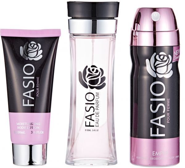 Fasio Emper Gift Set for Women- Perfume, Deodorant, Cream – samawa