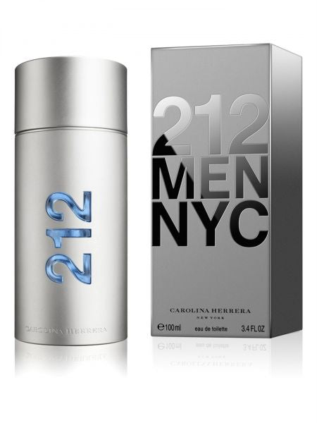 Carollina Herrera 212 Men NYC Perfume For Men, EDT 100ml - samawa perfumes 