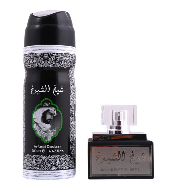 Lattafa Sheikh Shuyukh Perfumes Gift Set for Men(EDP 50ml & Deo200ml) - samawa perfumes 