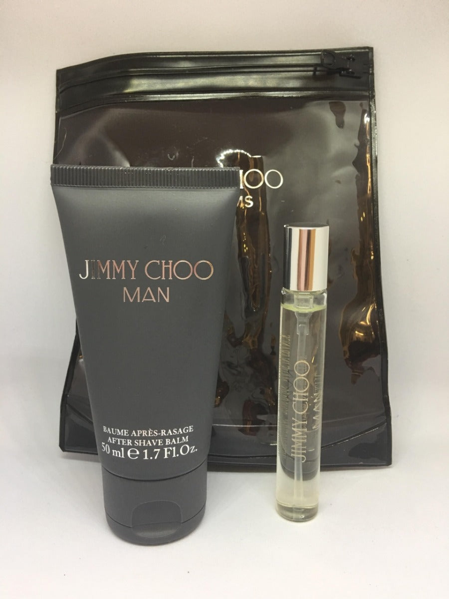 Jimmy Choo Man For Men Mini Set Spray Edt 7.5 ml Aftershave Balm 50 ml samawa perfumes