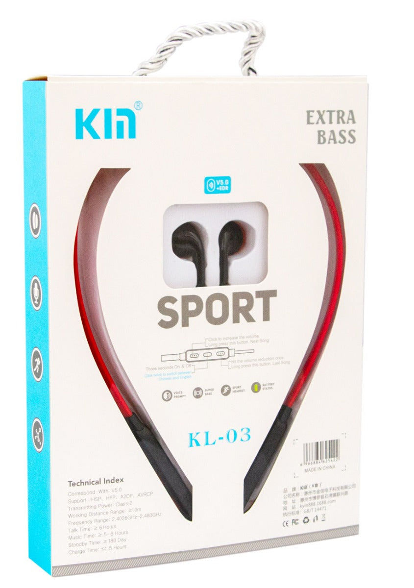 Kin Bluetooth Headset Kin Bluetooth Headset Sport Edition, Extra Bass – samawa perfumes
