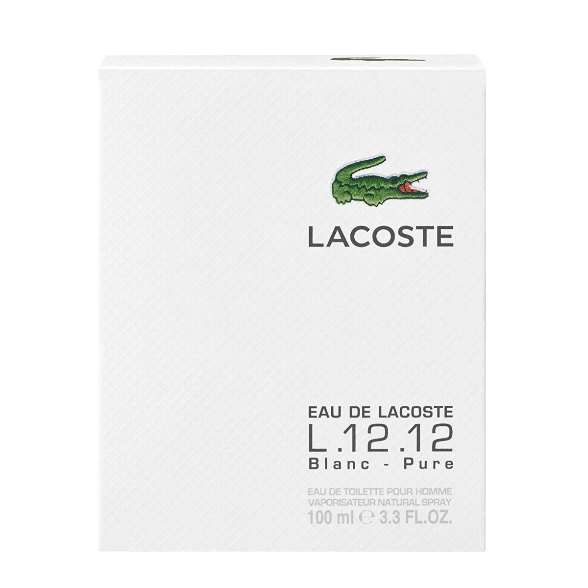 Eau De Lacoste L.12.12 Blanc by Lacoste for Men - Eau de Toilette, 100ml