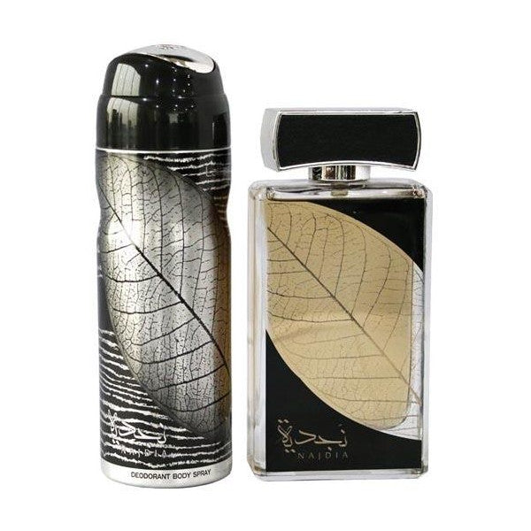 Lattafa Najdia Giftset perfume for Men,EDP 100 ml + Deo 200ml