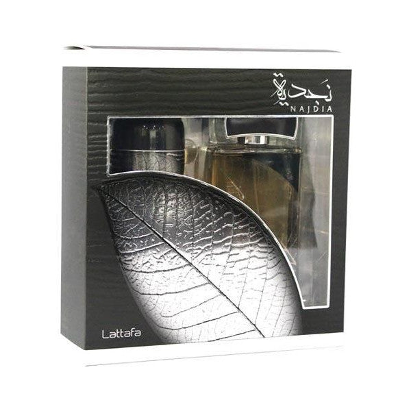 Lattafa Najdia Giftset perfume for Men,EDP 100 ml + Deo 200ml price in  Dubai, UAE