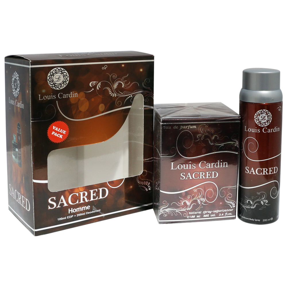 Louis Cardin Sacred Homme Gift Set, 2pcs – samawa perfumes