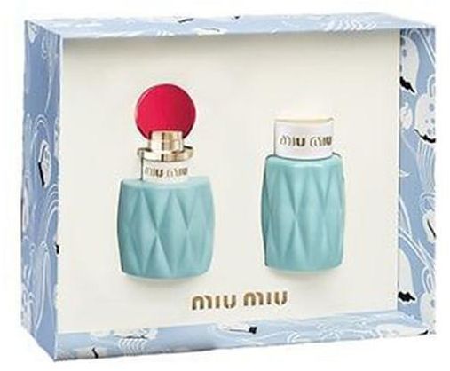 MIU MIU  SET FOR WOMEN EDP 50 ml + PRFM BODY LOTION 100 ml - samawa perfumes 