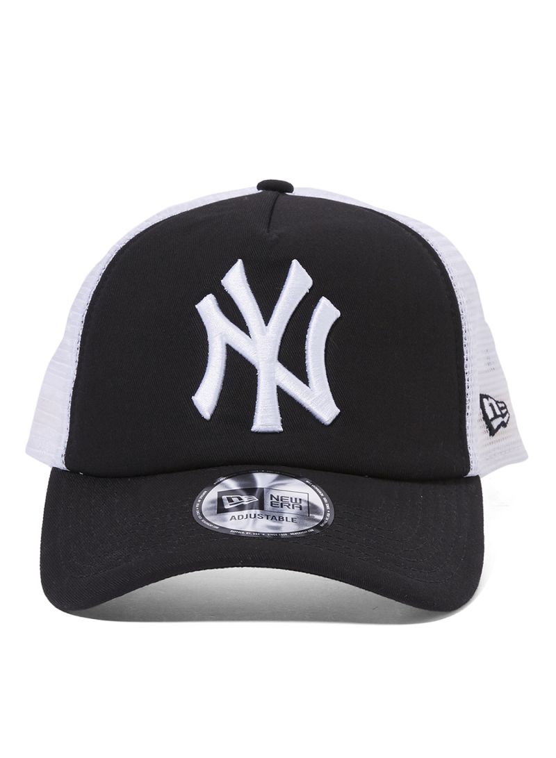 New Era MLB New York Yankee  39thirty Cap, N0310346934, Black & White, Free Size - samawa perfumes 