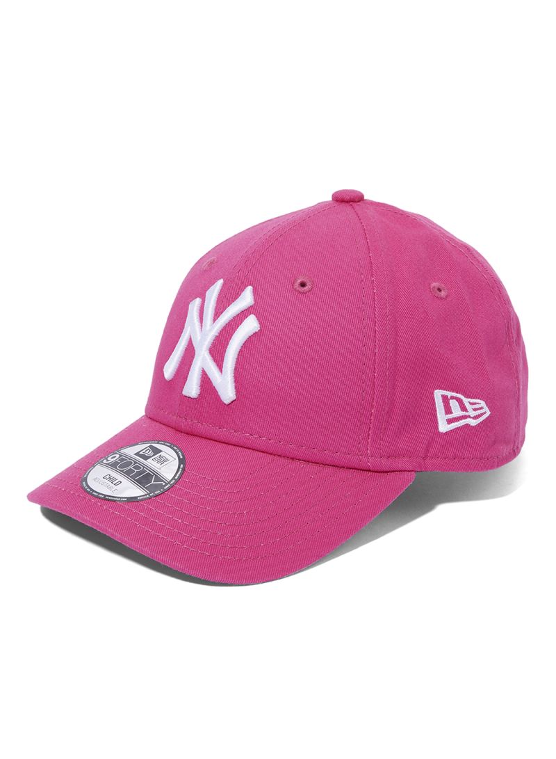 New Era MLB 9forty New York Yankee  Cap, Pink, Age 4 -6 Yrs - samawa perfumes 