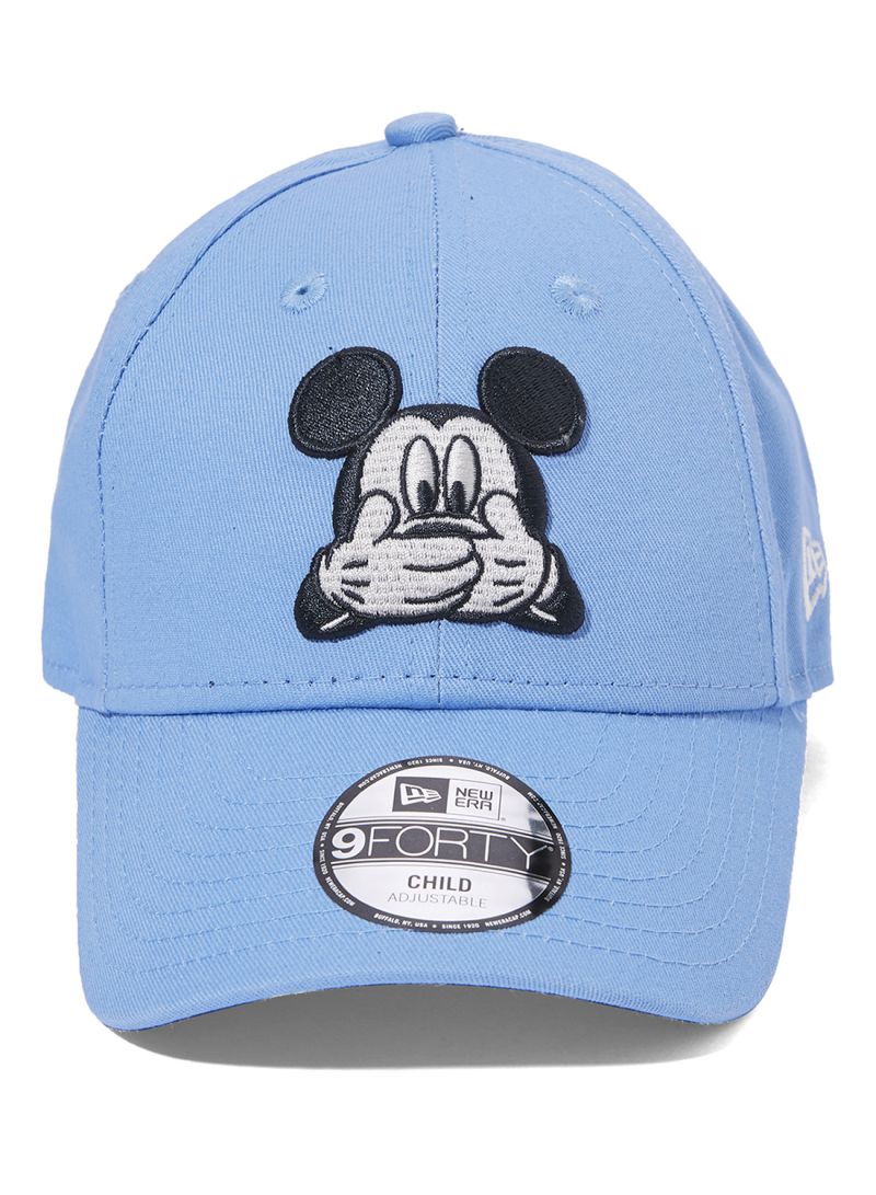 New Era 9forty  Mickey Mouse Disney   Cap for Kids,N0380536741,  Blue , Age 4-6 Yrs - samawa perfumes 