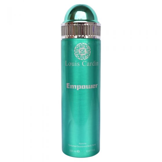 Louis Cardin Empower Deodorant Spray for Men, 200 ml - samawa perfumes 