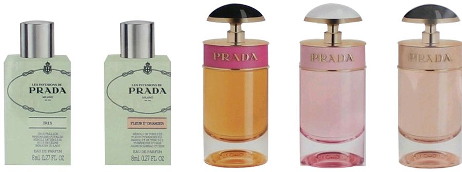 Prada Miniatures Perfume Gift Set for Women - Assorted Fragrances, 8ml + 7ml, 5pcs - samawa perfumes 
