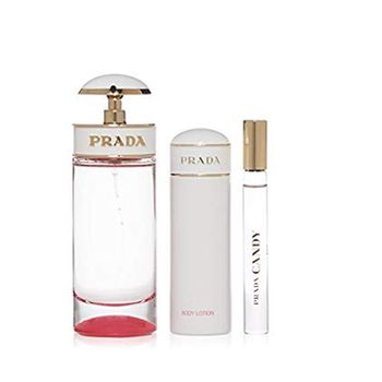 PRADA Candy Kiss Gift Set For Women - Eau De Parfum, 80Ml + 10Ml +75Ml - samawa perfumes 