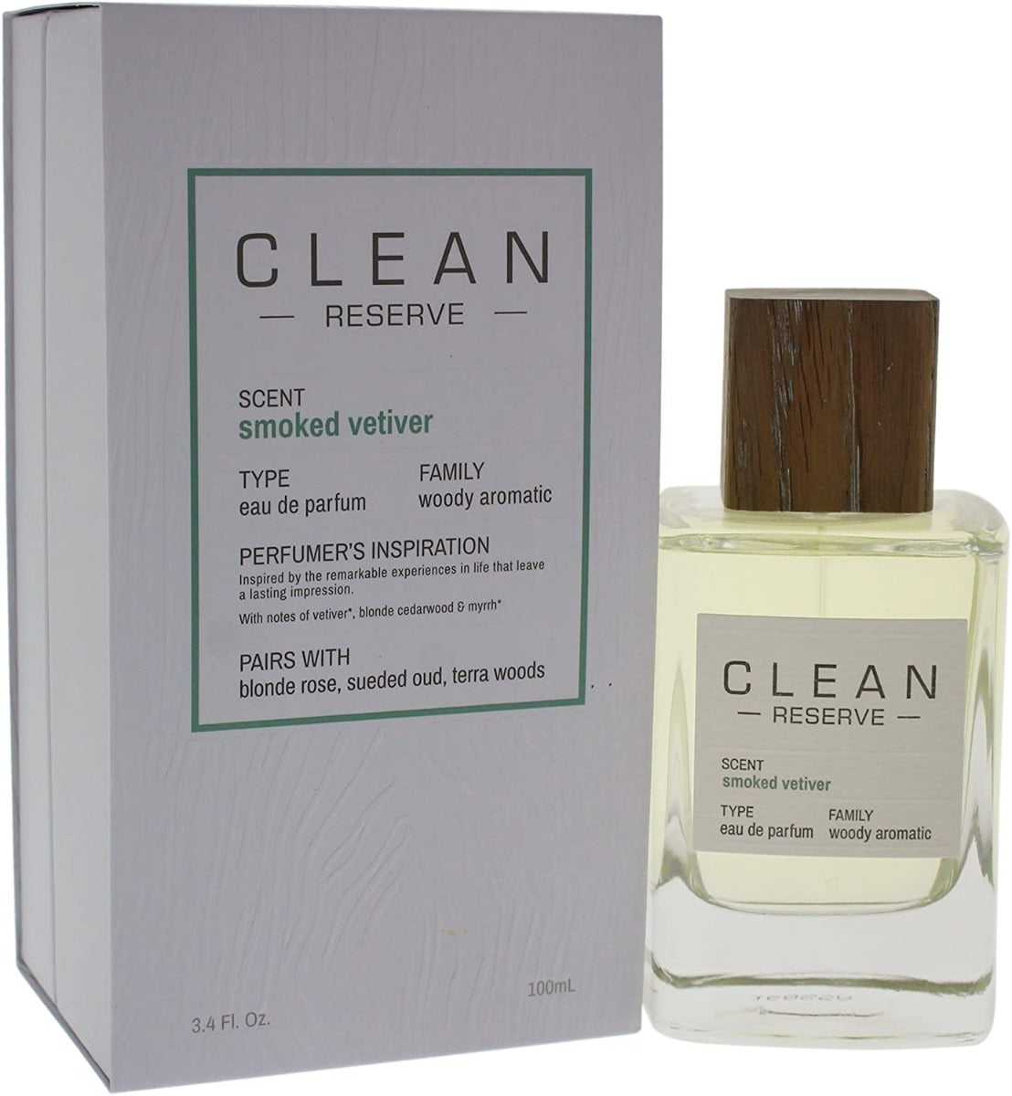 Clean Reserve Smoked Vetiver Perfume For Unisex EDP 100ml - samawa perfumes 