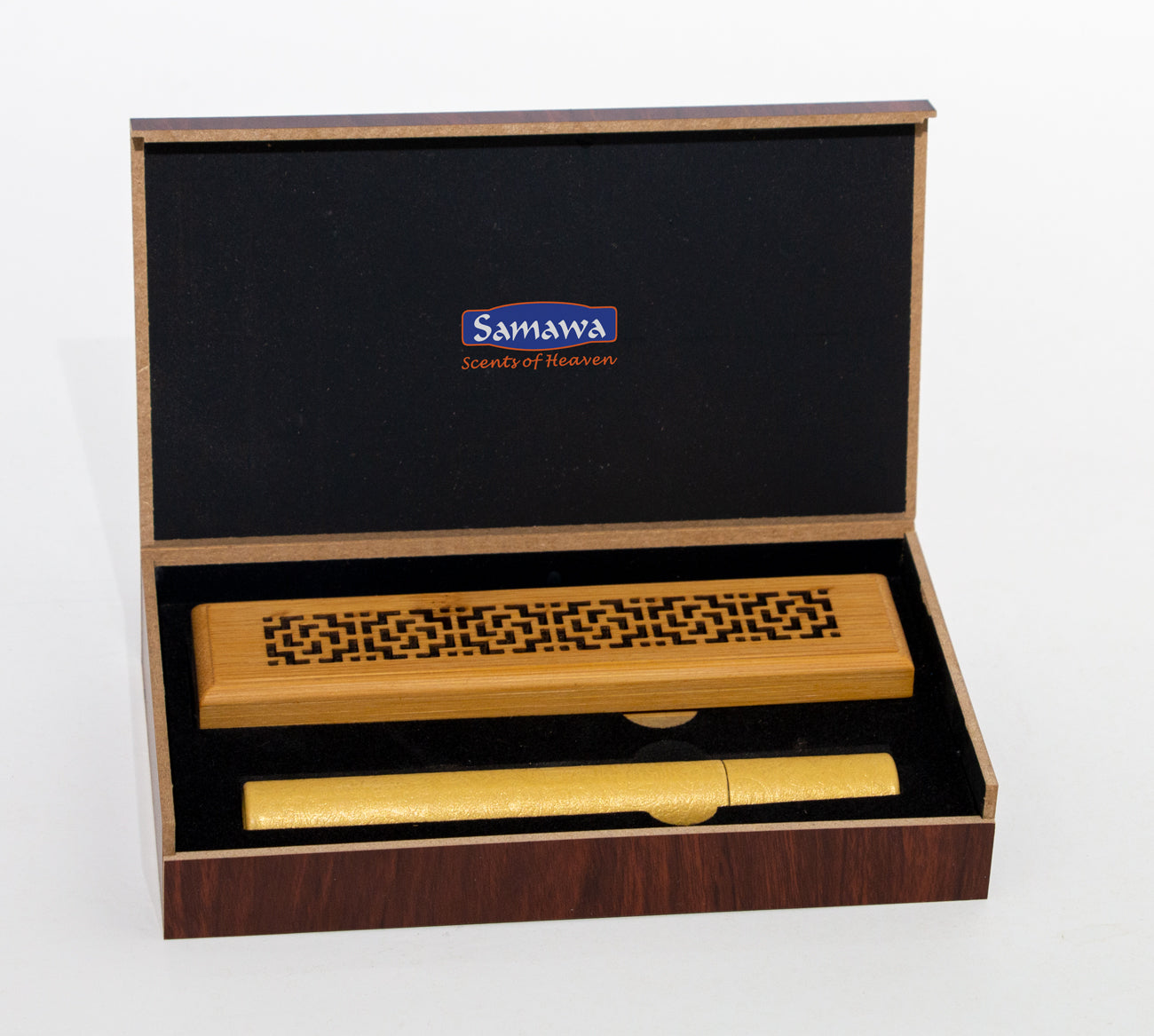 Oud Bakhoor Incense Sticks with Wooden Box Incense Burner - samawa perfumes 