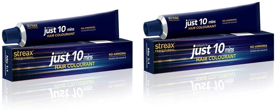 Streax Pro Just10 Mins Hair Colorant No Ammonia (Natural Brown No. 4) - samawa perfumes 