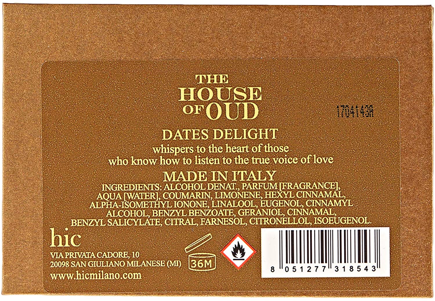 THE HOUSE OF OUD Dates Delight Eau De Parfum For Unisex, 75 ml - samawa perfumes 
