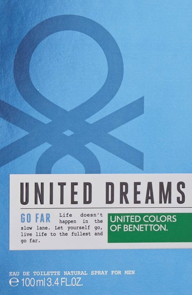 United Colors of Benetton United Dreams Go Far by United Colors of Benetton for Men - 100 ml - EDT Spray - samawa perfumes 