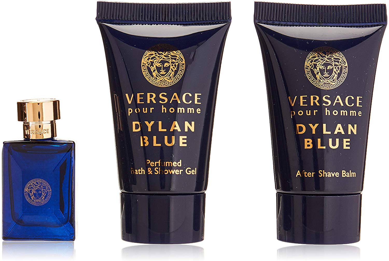 Versace Perfume - Versace Dylan Blue - perfume for men, 3 Pieces Mini GiftSet - samawa perfumes 