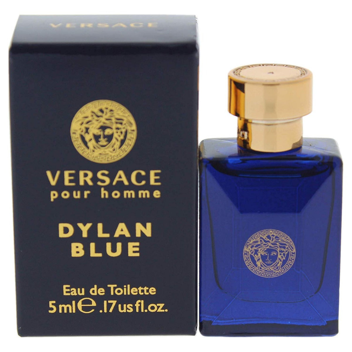 Versace Pour Homme Dylan Blue Miniature Perfume for Men - Eau de Toilette, 5 ml - samawa perfumes 