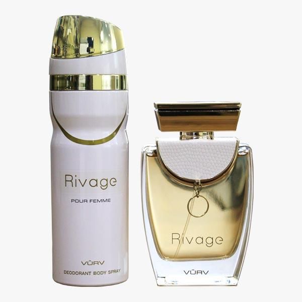 VURV Rivage Women Perfume Gift Set For Women (EDP 100ml + Deo 200ml) - samawa perfumes 